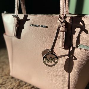 Michael Kors Jet Set Large Crossgrain Leather Tote